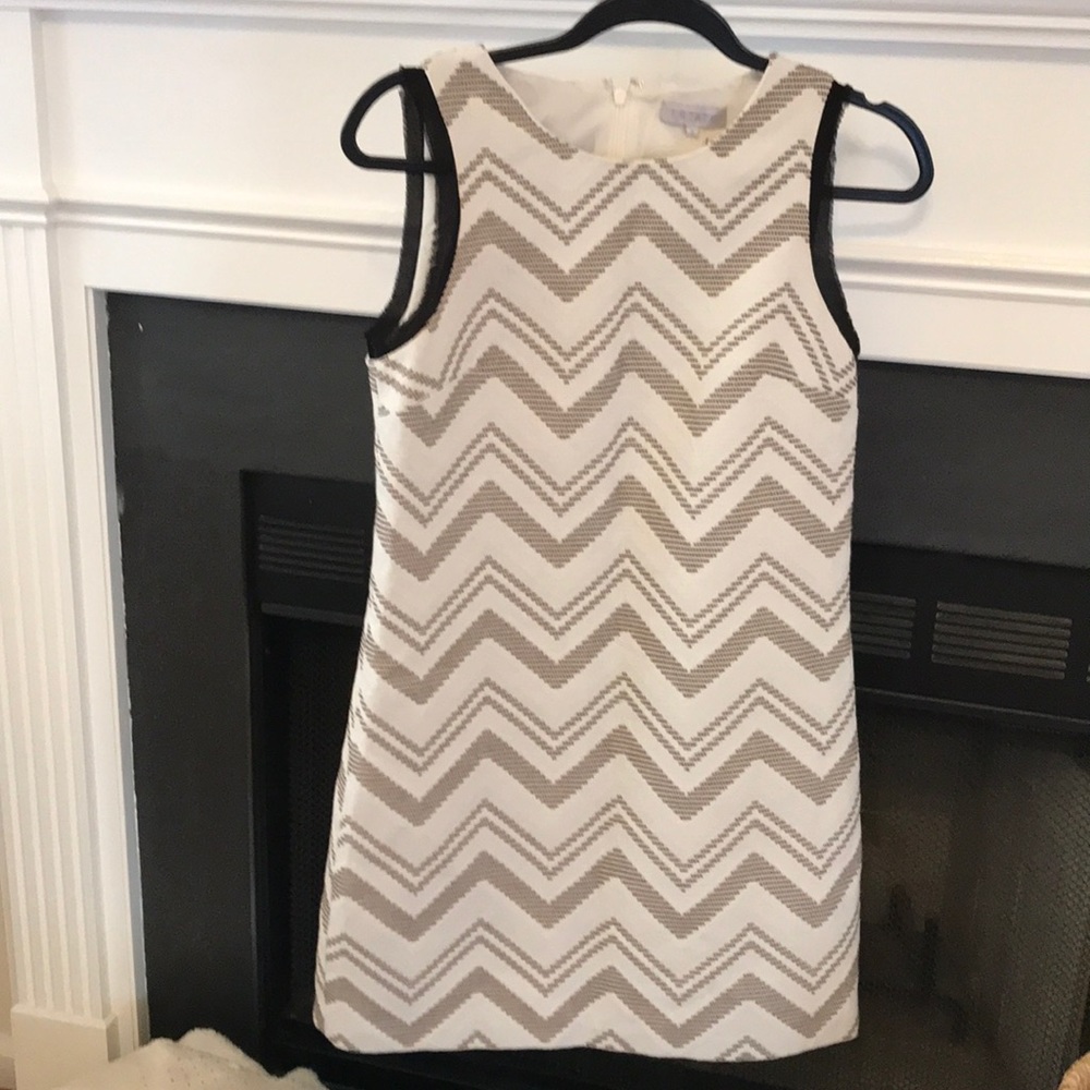 1. State dress-Cream & black design Size Small